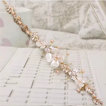 Fashion Pearl Flower Multicolor Headpiece Headwear